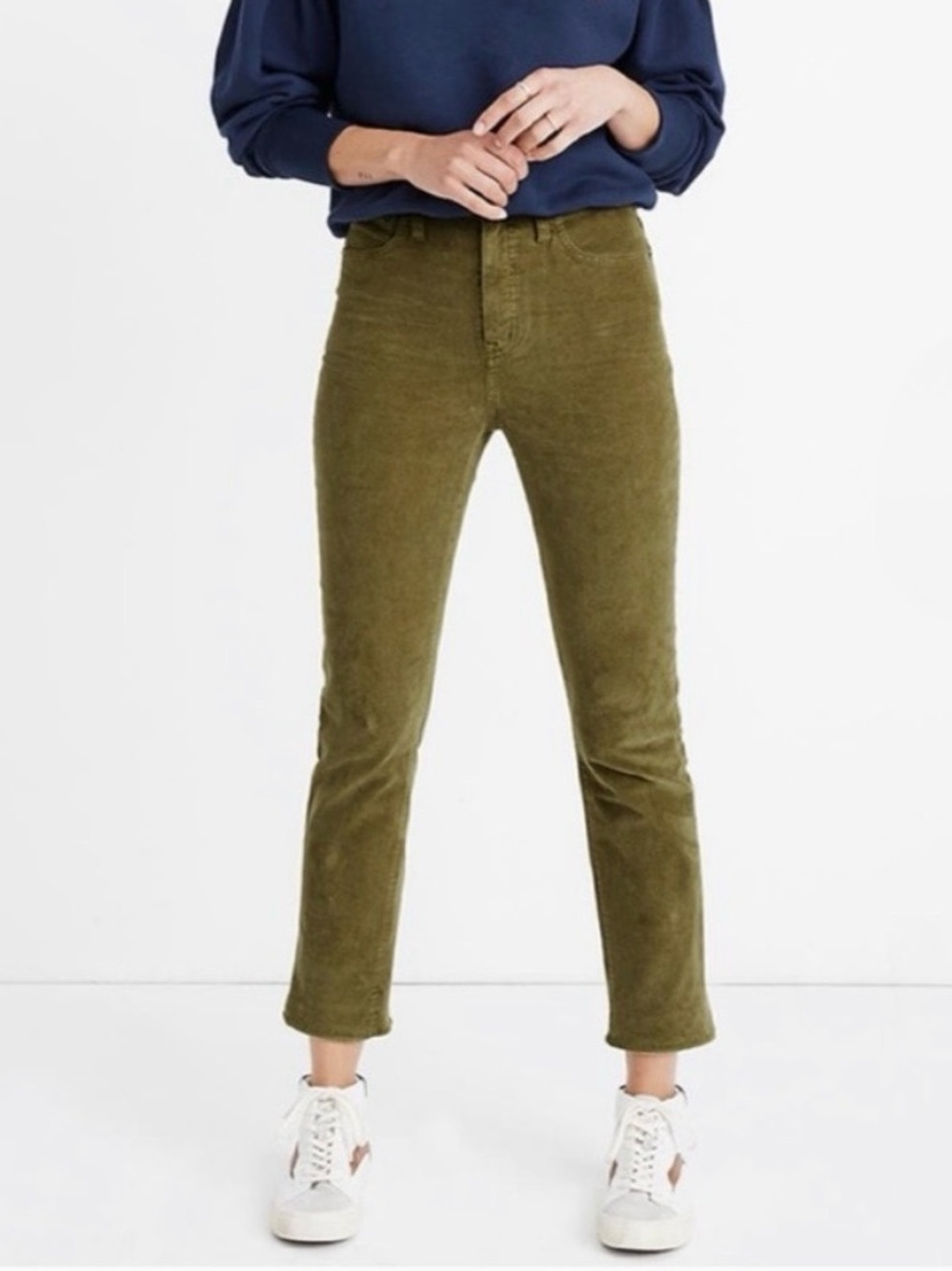 Madewell Classic Straight Jean‎ Jeans Corduroy Green Corduroy Edition Size 28